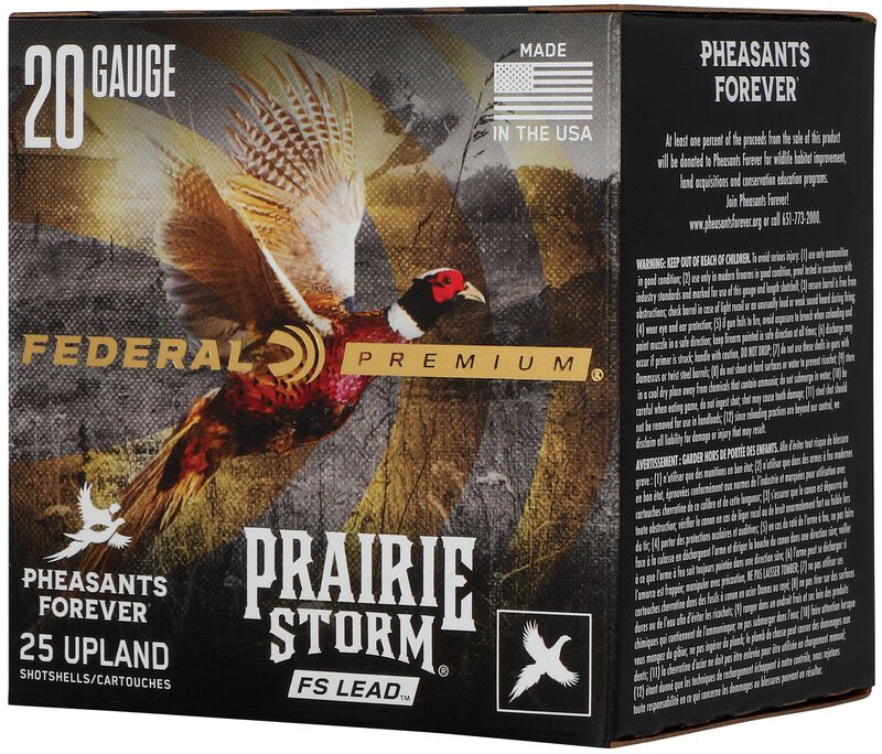 Prairie Storm FS Lead, 20 Gauge, 6 Shot, 3 in, 1 oz, 1300 fps
