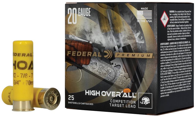 High Over All, 20 Gauge, 7.5 Shot, 2-3/4 in, 7/8 oz, 1200 fps