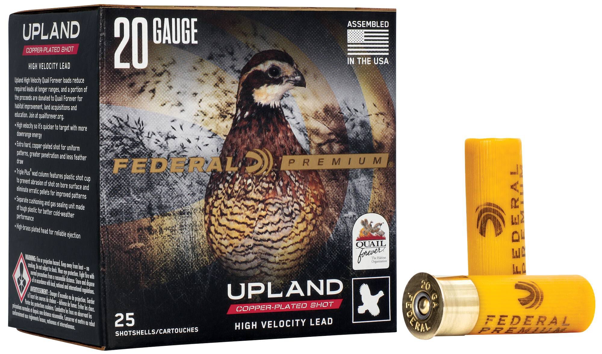 Buy Upland Quail Forever High Velocity 20 Gauge Ammo | 7.5