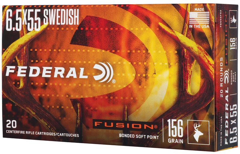 Fusion Rifle, 6.5x55 Swedish, 156 Grain, Fusion Soft Point, 2500 fps