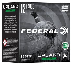 Upland Steel, 12 Gauge, 4 Shot, 2-3/4 in, 1 1/8 oz, 1400 fps