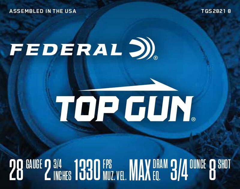 Top Gun, 28 Gauge, 8 Shot, 2-3/4 in, 3/4 oz, 1330 fps