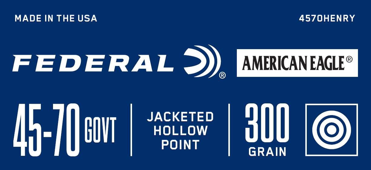 Federal Henry 250th 45-70 300gr HP – Powerful Collector's Edition Lever Ammo, 20 Rounds 3 Federal Henry 250th 45-70 300gr HP – Powerful Collector's Edition Lever Ammo, 20 Rounds - Image 3