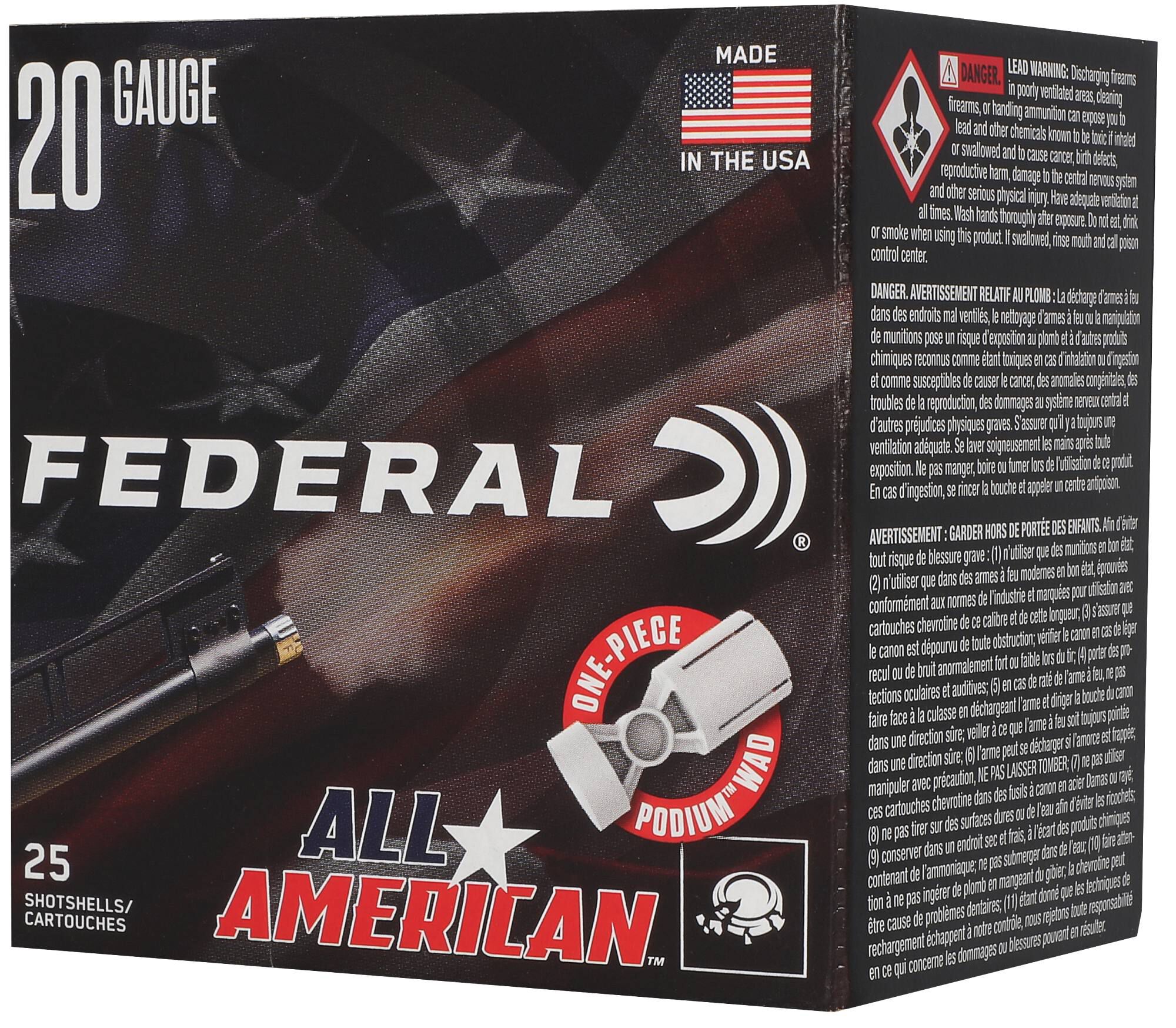Federal All American 20ga 8 Shot – Superb Skeet and Trap Shells, 25 Rounds 2 Federal All American 20ga 8 Shot – Superb Skeet and Trap Shells, 25 Rounds - Image 2