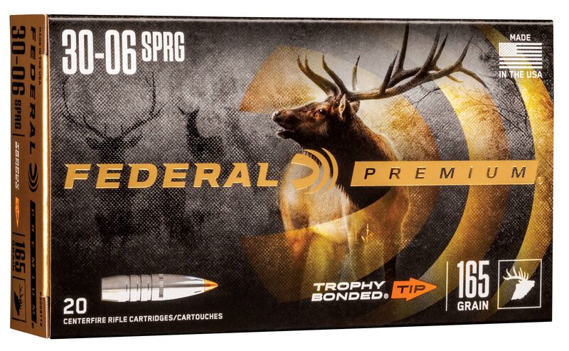 Trophy Bonded Tip, 30-06 Springfield, 165 Grain, Trophy Bonded Tip, 2800 fps