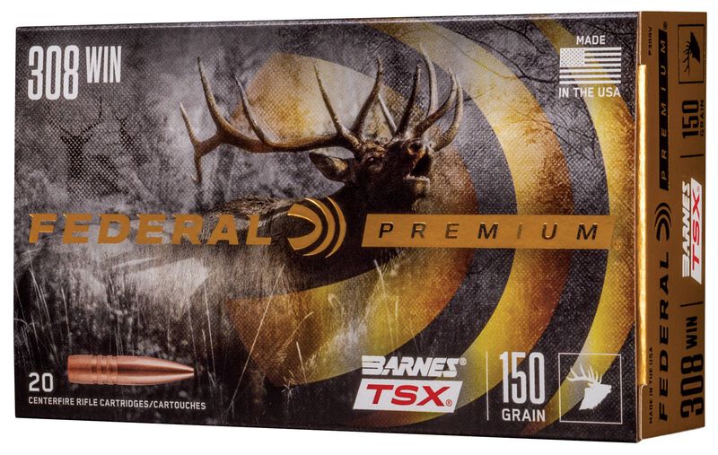 Barnes TSX, 308 Win, 150 Grain, Barnes Triple-Shock X Bullet (TSX), 2820 fps