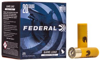 Game Load Upland Heavy Field, 20 Gauge, 7.5 Shot, 2-3/4 in, 1 oz, 1165 fps
