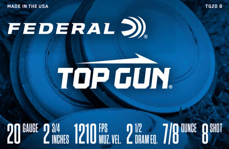 Top Gun, 20 Gauge, 8 Shot, 2-3/4 in, 7/8 oz, 1210 fps