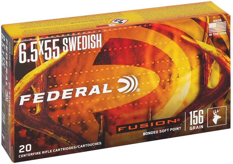 Fusion Rifle, 6.5x55 Swedish, 156 Grain, Fusion Soft Point, 2500 fps