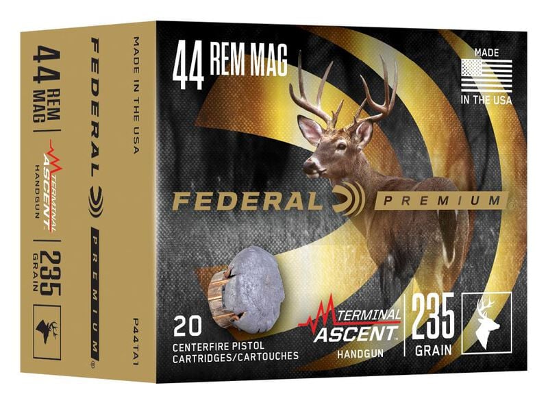 Terminal Ascent Handgun, 44 Rem Magnum, 235 Grain, Terminal Ascent JHP, 1380 fps