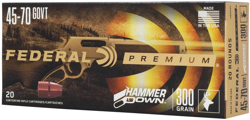HammerDown Rifle, 45-70 Government, 300 Grain, Bonded Soft Point, 1850 fps