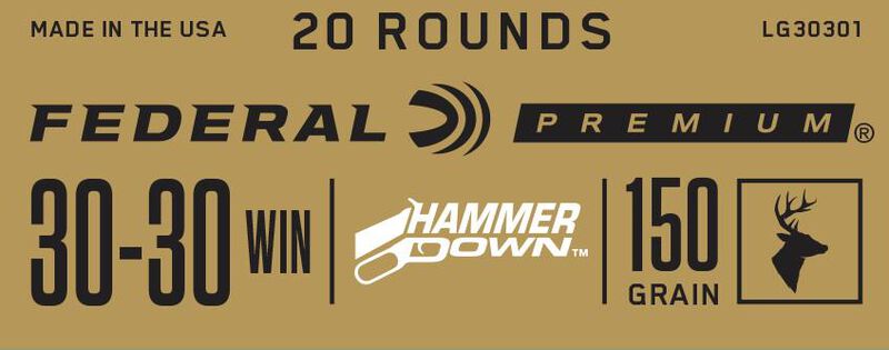 HammerDown Rifle, 30-30 Win, 150 Grain, Bonded Soft Point, 2390 fps