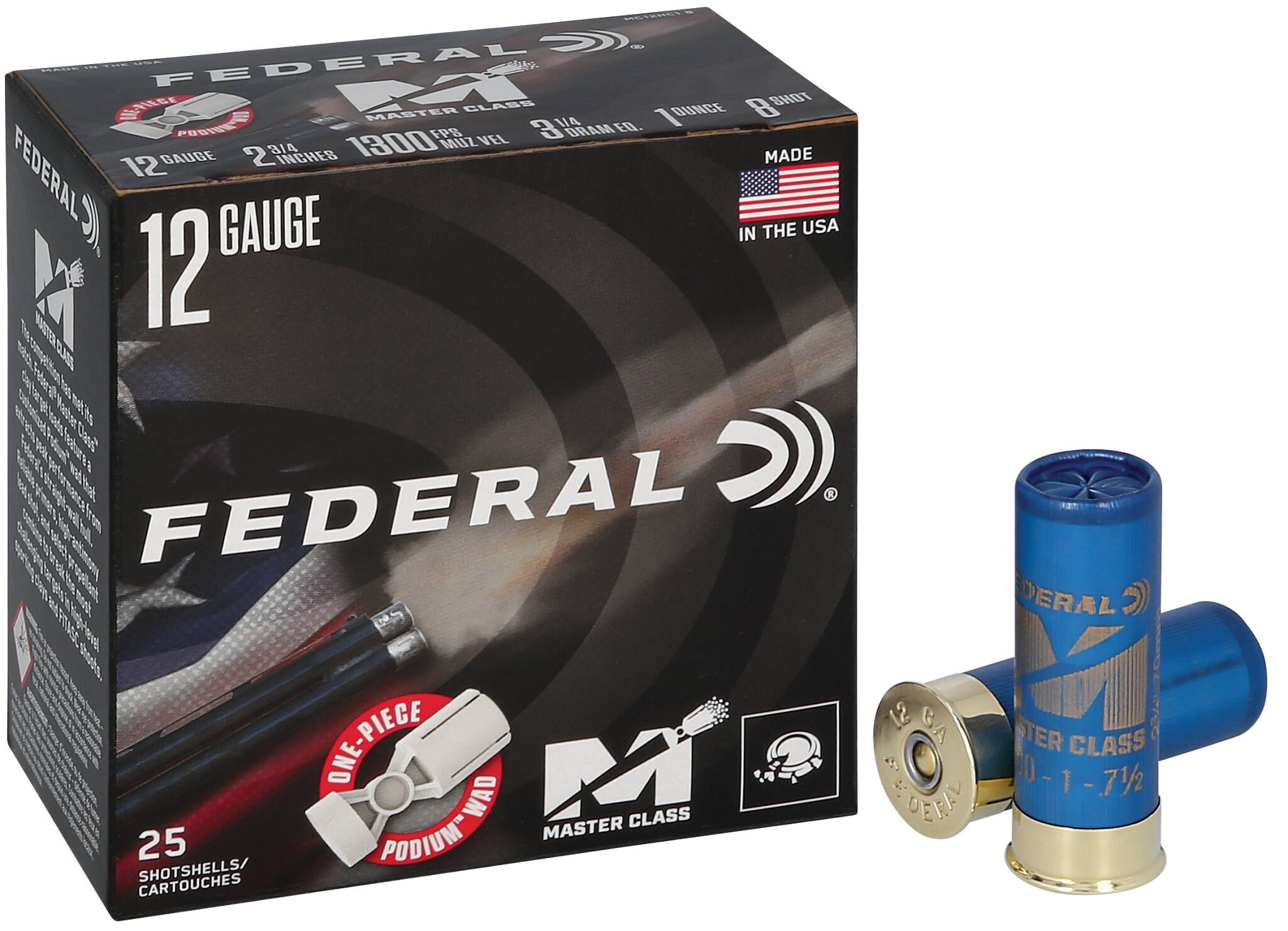 Federal Master Class MC12HC1 8 12ga 2-3/4in 1oz #8 – Fast Competition Clays Load, 25 Rounds 3 Federal Master Class MC12HC1 8 12ga 2-3/4in 1oz #8 – Fast Competition Clays Load, 25 Rounds - Image 3