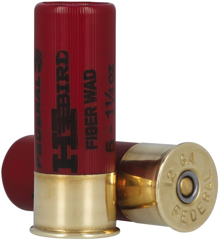 Hi-Bird Fiber Wad, 12 Gauge, 5 Shot, 2-3/4 in, 1 1/4 oz, 1330 fps