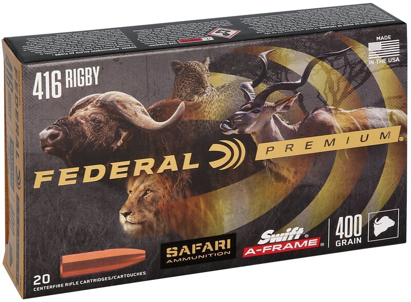 Safari Swift A-Frame, 416 Rigby, 400 Grain, Swift A-Frame, 2350 fps