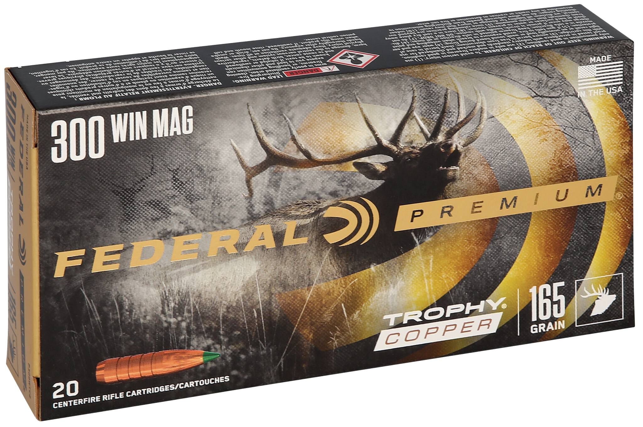 Federal 300 WM 165gr Trophy Copper – Proven Lead-Free 300 Win Mag Hunting Ammo, 20 Rounds - Image 3