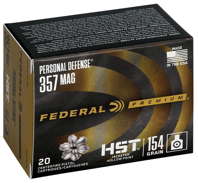 Personal Defense HST, 357 Magnum, 154 Grain, HST Jacketed Hollow Point, 1340 fps