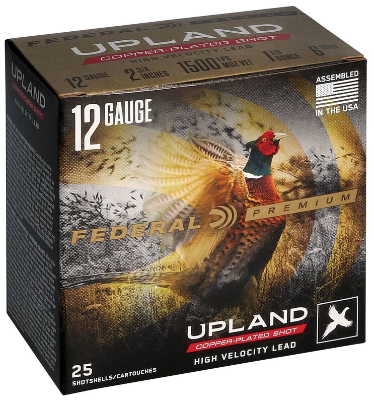 Upland High Velocity, 12 Gauge, 6 Shot, 2-3/4 in, 1 1/8 oz, 1500 fps