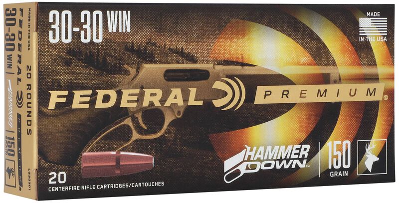 HammerDown Rifle, 30-30 Win, 150 Grain, Bonded Soft Point, 2390 fps