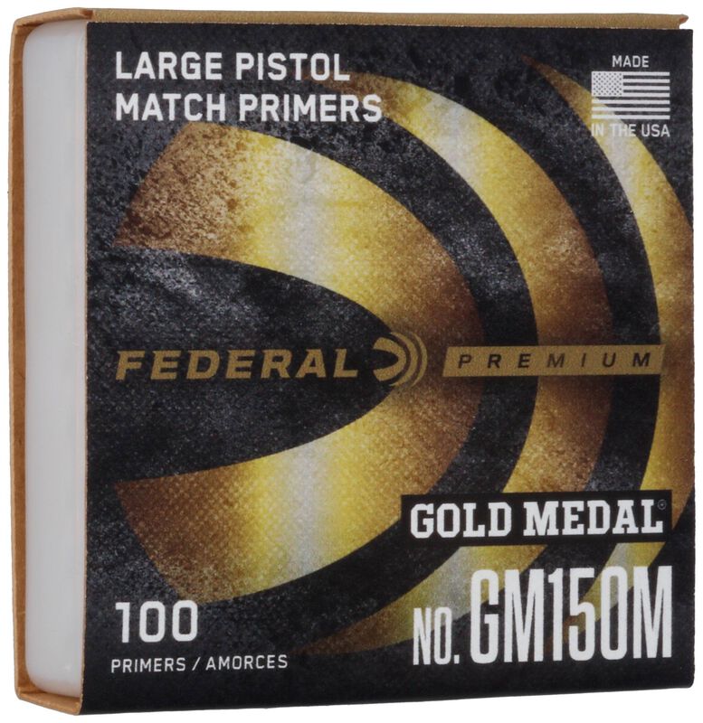 Gold Medal Centerfire Primer, Large Pistol Match