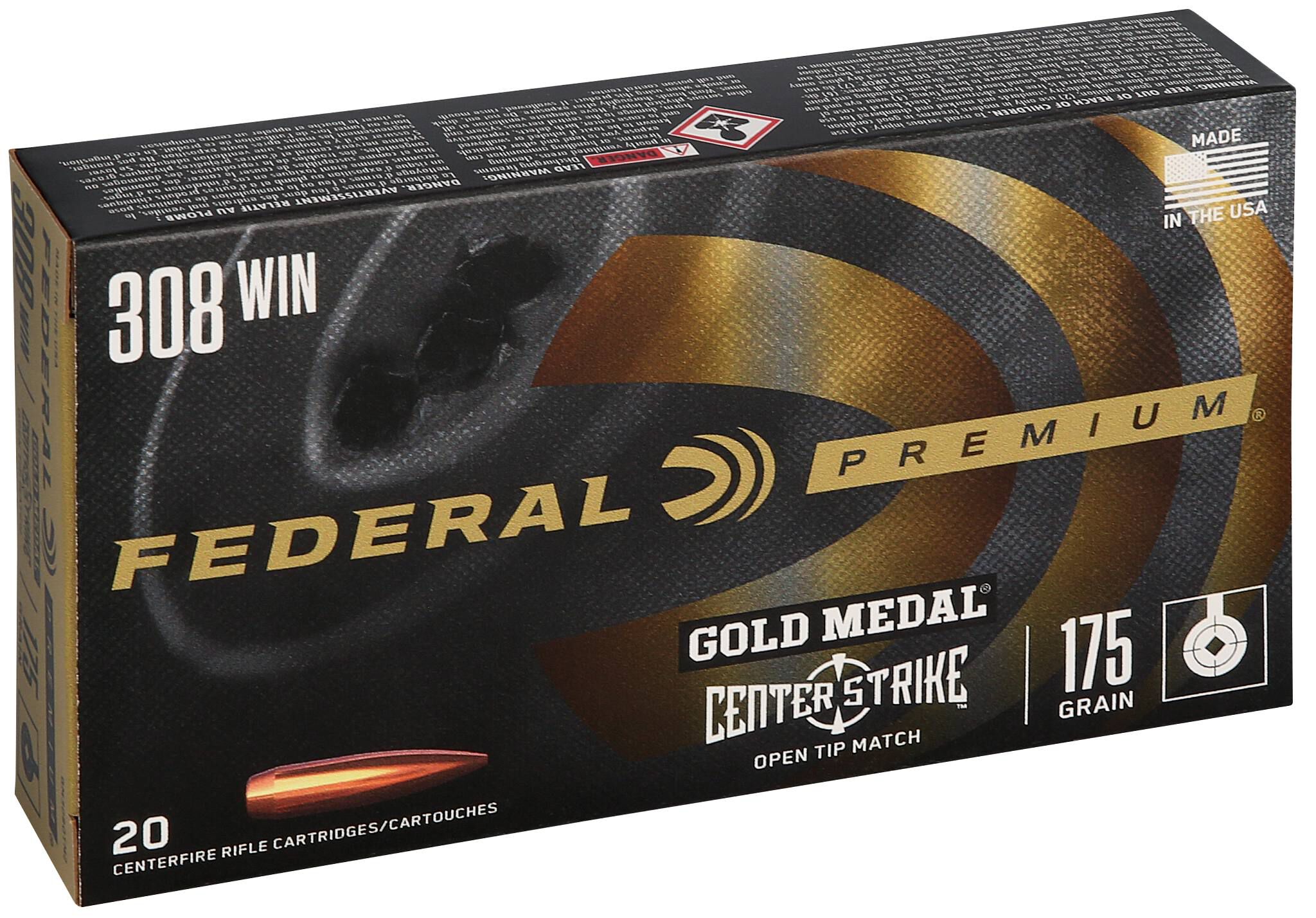 Buy Gold Medal CenterStrike 308 Win Ammo | 175 Grain, 2600 FPS
