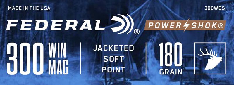 Power-Shok Rifle, 300 Win Mag, 180 Grain, Jacketed Soft Point, 2960 fps