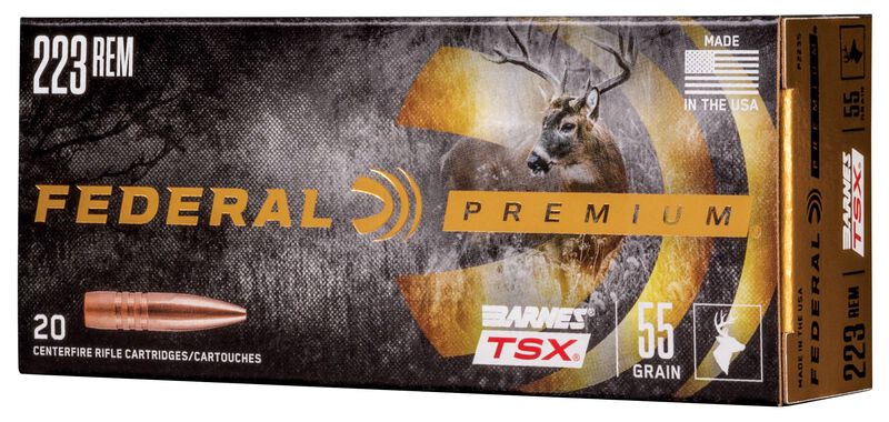 Barnes TSX, 223 Rem, 55 Grain, Barnes Triple-Shock X Bullet (TSX), 3200 fps