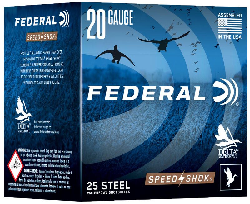 Speed-Shok, 20 Gauge, 2 Shot, 3 in, 7/8 oz, 1550 fps