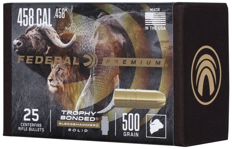 Trophy Bonded Sledgehammer Solid Component Bullet, .458, 500 Grain