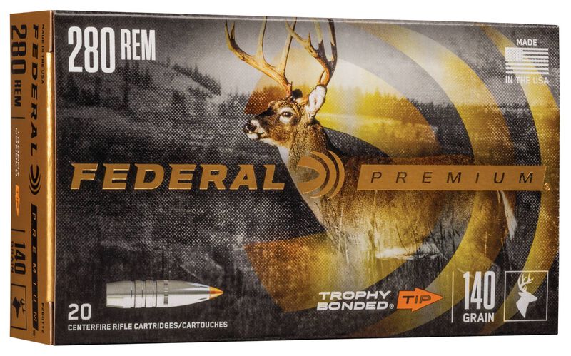 Trophy Bonded Tip, 280 Rem, 140 Grain, Trophy Bonded Tip, 2950 fps
