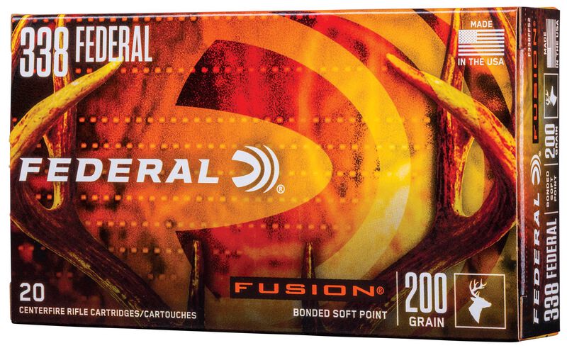 Fusion Rifle, 338 Federal, 200 Grain, Fusion Soft Point, 2700 fps