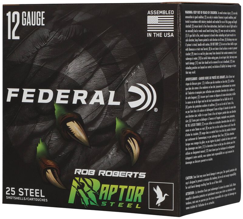 Rob Roberts Raptor Steel, 12 Gauge, 3 Shot, 3 in, 1 3/8 oz, 1400 fps
