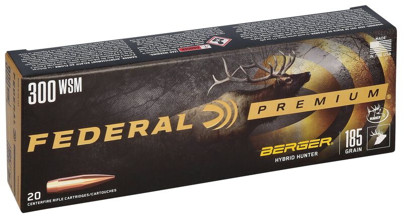 Berger Hybrid Hunter, 300 WSM, 185 Grain, Berger Hybrid, 2950 fps