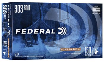 Power-Shok Rifle, 303 British, 150 Grain, Jacketed Soft Point, 2690 fps