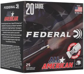 All-American, 20 Gauge, 7.5 Shot, 2-3/4 in, 7/8 oz, 1200 fps