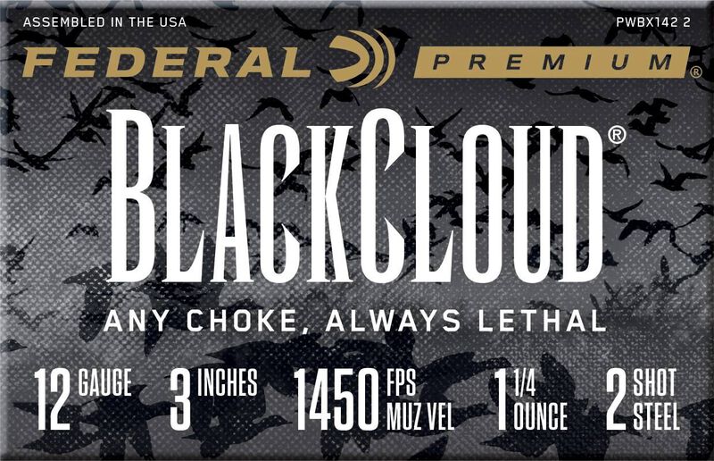 Black Cloud FS Steel, 12 Gauge, 2 Shot, 3 in, 1 1/4 oz, 1450 fps