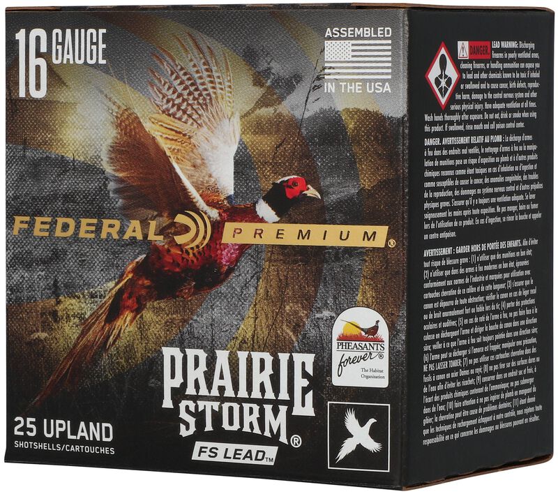 Prairie Storm FS Lead, 16 Gauge, 5 Shot, 2-3/4 in, 1 1/8 oz, 1425 fps