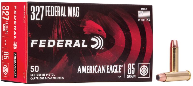 American Eagle Handgun, 327 Federal Magnum, 85 Grain, Jacketed Soft Point, 1400 fps