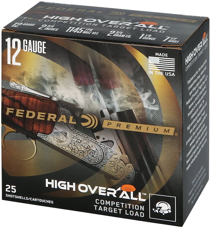 High Over All, 12 Gauge, 7.5 Shot, 2-3/4 in, 1 1/8 oz, 1145 fps