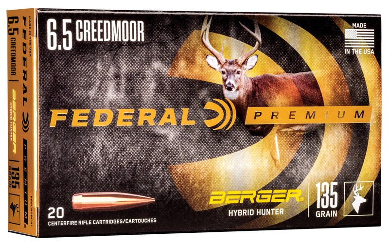 Berger Hybrid Hunter, 6.5 Creedmoor, 135 Grain, Berger Hybrid, 2775 fps
