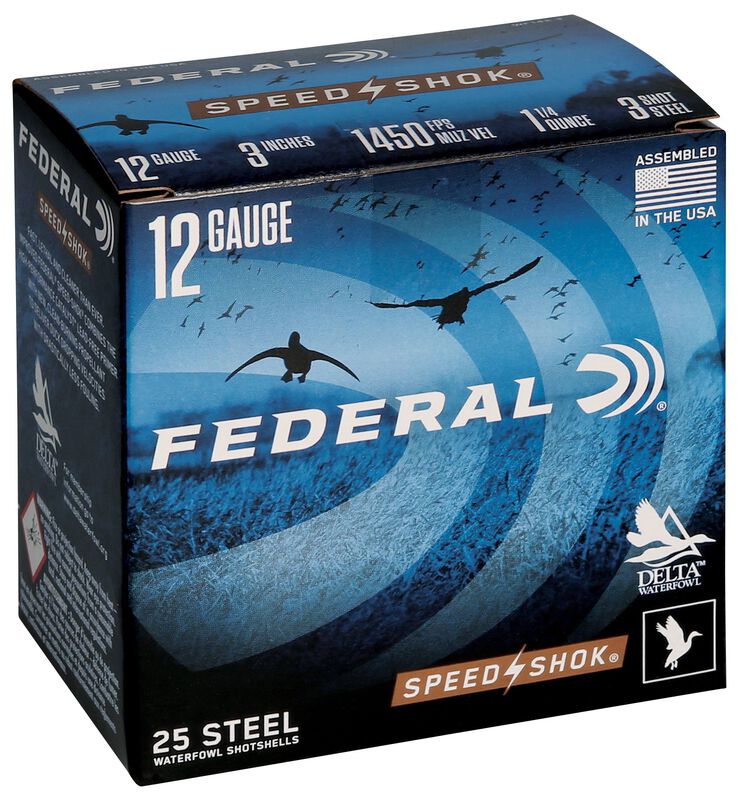 Speed-Shok, 12 Gauge, 3 Shot, 3 in, 1 1/4 oz, 1450 fps