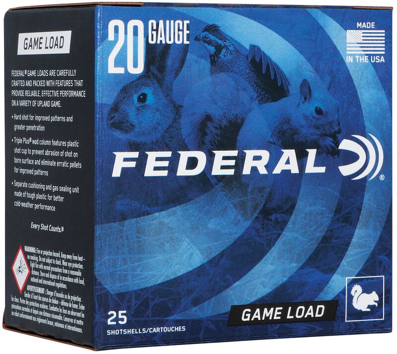 Game Load Upland, 20 Gauge, 8 Shot, 2-3/4 in, 7/8 oz, 1210 fps