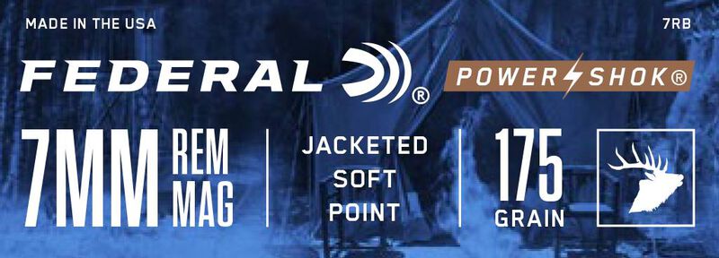 Power-Shok Rifle, 7mm Rem Mag, 175 Grain, Jacketed Soft Point, 2860 fps