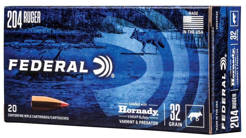 Varmint &amp; Predator, 204 Ruger, 32 Grain, Hornady&reg; V-Max&reg;, 4100 fps
