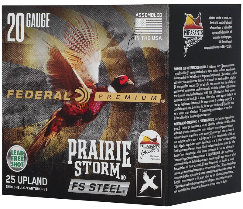 Prairie Storm FS Steel, 20 Gauge, 3 Shot, 3 in, 7/8 oz, 1500 fps