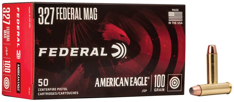 American Eagle Handgun, 327 Federal Magnum, 100 Grain, Jacketed Soft Point, 1500 fps