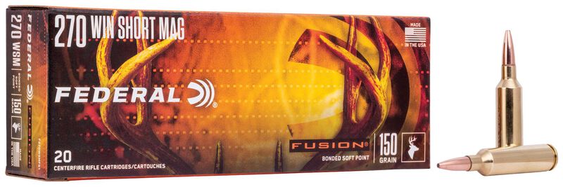 Fusion Rifle, 270 WSM, 150 Grain, Fusion Soft Point, 3060 fps