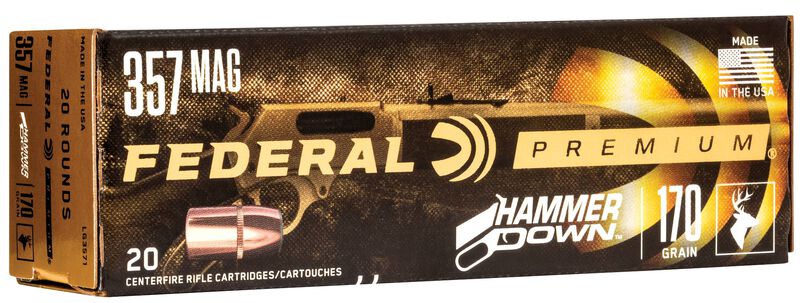 HammerDown Handgun, 357 Magnum, 170 Grain, Bonded Hollow Point, 1610 fps