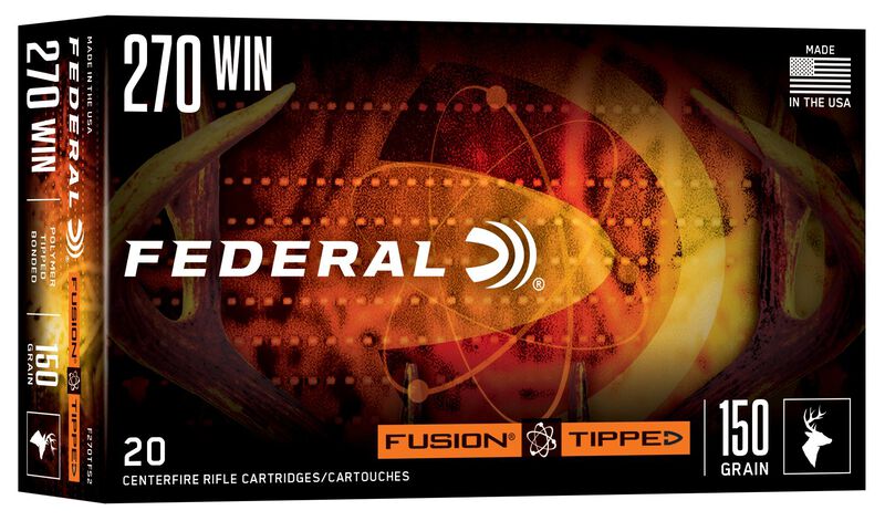 Fusion Tipped Rifle, 270 Win, 150 Grain, Fusion Tipped, 2850 fps
