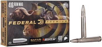 Safari Trophy Bonded Bear Claw, 416 Rem Magnum, 400 Grain, Trophy Bonded Bear Claw, 2400 fps